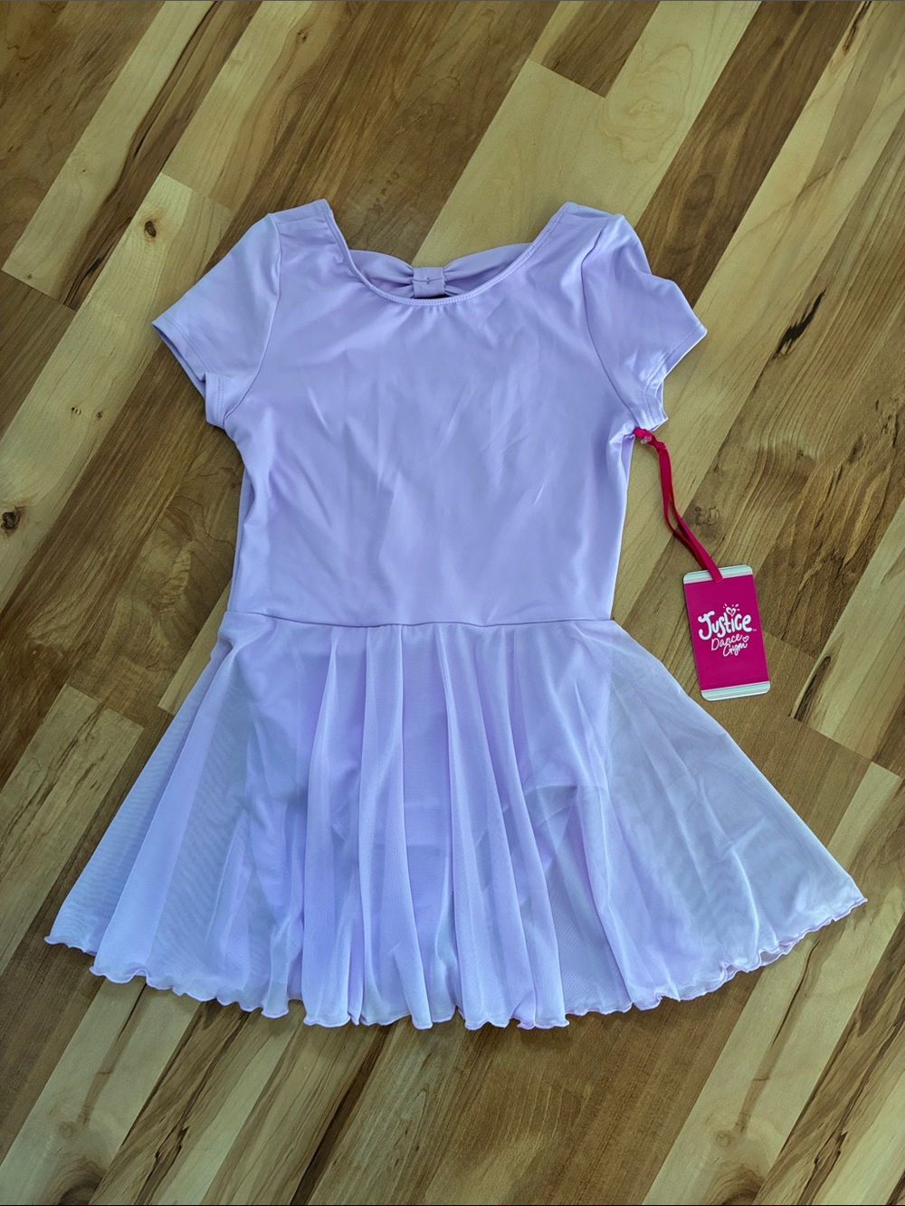 Justice Light Purple Cap Sleeve Ballet Leotard With Skirt - Size XL (16/18)